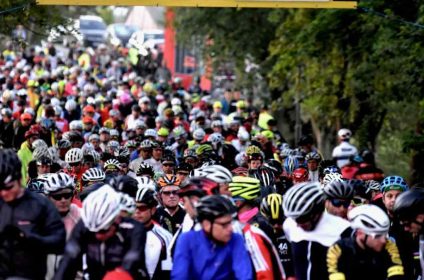 Rhön-Radmarathon – riders on the course